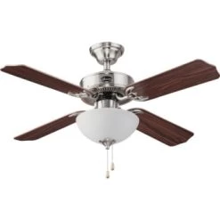 Seasons® 42 In. 4-Blade Ceiling Fan W/ Light (Brown)