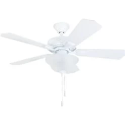 Seasons® Tarisa™ 44 In. 5-Blade Led Ceiling Fan W/ Light (White)