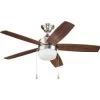 Seasons® 44 In. 5-Blade Led Ceiling Fan W/ Light (Brown)