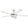 Westinghouse Comet 52 In Integrated Led White Ceiling Fan With Light Kit