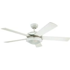 Westinghouse Comet 52 In Integrated Led White Ceiling Fan With Light Kit