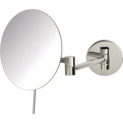 Sharper Image 5x Wall Mounted Mirror Chrome Finish Case Of 4