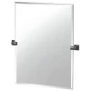 Gatco Elevate Frameless Large Rectangle Mirror (Matte Black)