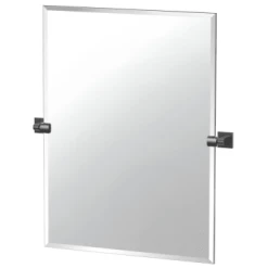Gatco Elevate Frameless Large Rectangle Mirror (Matte Black)