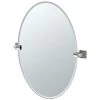 Gatco Elevate Frameless Oval Mirror In Satin Nickel