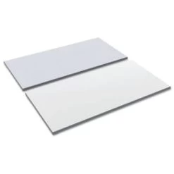 Alera® Reversible Laminate Table Top, Rectangular, 59 1/2w X 23 5/8d, White/gray