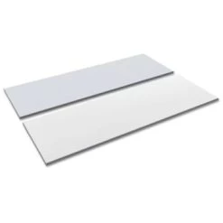Alera® Reversible Laminate Table Top, Rectangular, 71 1/2w X 23 5/8d, White/gray