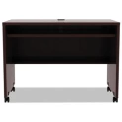 Alera® Valencia Mobile Workstation Desk, 41 3/8 X 23 5/8 X 29 7/8, Mahogany