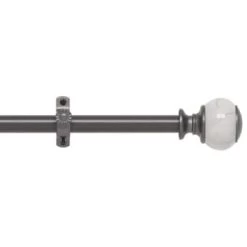 ACHIM Camino Decorative Rod And Finial Estate Grey 48 To 86", Case Of 6