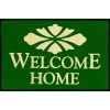 Welcome Home Floor Mat, Hunter Green, 3' X 2'