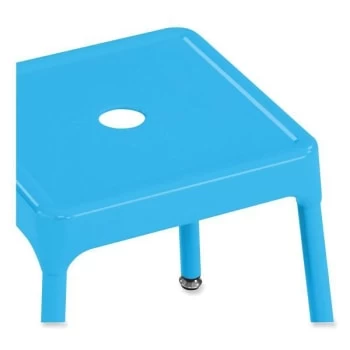 Safco Steel Bar Stool, Backless, 29" Seat Height, Baby Blue - Image 3