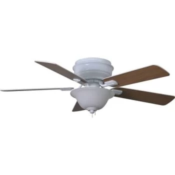 Hampton Bay Hawkins 44 " Indoor White Ceiling Fan With Light Kit - Image 2