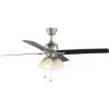 Hampton Bay Malone 54 Led Brushed Nickel Ceiling Fan With Light