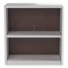 Safco Valuemate® 2-Shelf Economy Bookcase, 31.75"w X 13.5"d X 28"h, Gray