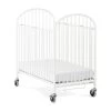 Foundations Compact Pinnacle™ Folding Crib W/ Oversized Casters Foam Mattress