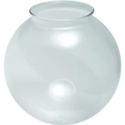 Clear Globe Glass 6" Necked 3-1/4" Fitter Pack Of 4
