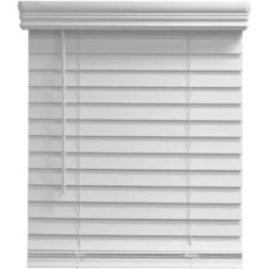 Champion Pre-Cut Room Darkening Faux Wd Blinds 46" W X 48" L W/ 2" Slats