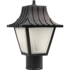 GENERIC Hds#326782 13w Square Lighting Post Cap (Black)