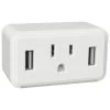 Cube Dual Usb 1 Outlet Led Night Light