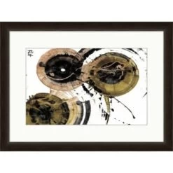 Clearwater Art Collection Time Piece B, Neutral Scheme, Espresso Frame