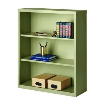 Hirsh 3 Shelf Metal Bookcase, 42" Height, Putty - Image 7