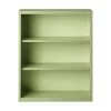 Hirsh 3 Shelf Metal Bookcase, 42" Height, Putty