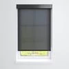 Fabtex® Manual Roller Shade For Windows 72"-84"w X 72"h 1% Ebony