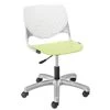 Kfi Seating Kool Computer Chair, White Back, Lime Green Seat