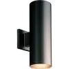 Progress Lighting Led Cylinder Two-Light Black Wall Bracket
