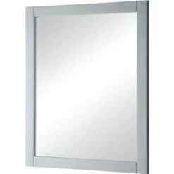 Renin 30 X 36" Cross-Hatched Silver Framed Mirror