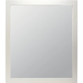 Seasons® 36" X 42" White Wood Framed Mirror