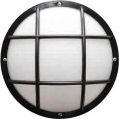 GENERIC 22 Watt Led Nautical Round Wall Fixture (Black)