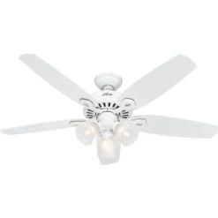Hunter® Builder 52 In. 5-Blade Ceiling Fan W/ Light (Frost Glass)