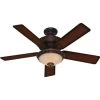 Hunter® Italian Countryside 52 In. 5-Blade Ceiling Fan W/ Light (Cocoa)