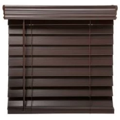 Champion® Trutouch® 42x36" Cordless 2.5" Faux Wood Blind Dark Walnut