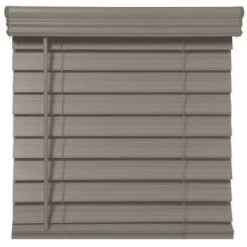 Champion® Trutouch® 54x36" Cordless 2.5" Faux Wood Blind Gray
