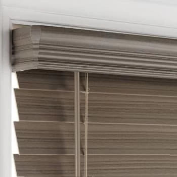 Champion® Trutouch® 48x48" Cordless 2.5" Faux Wood Blind Gray - Image 3