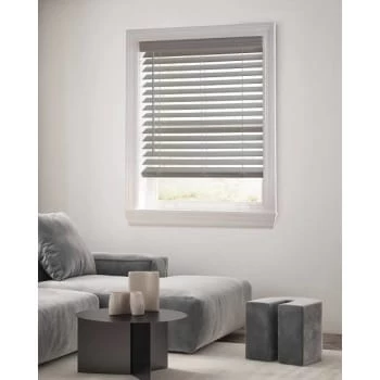 Champion® Trutouch® 48x48" Cordless 2.5" Faux Wood Blind Gray - Image 5