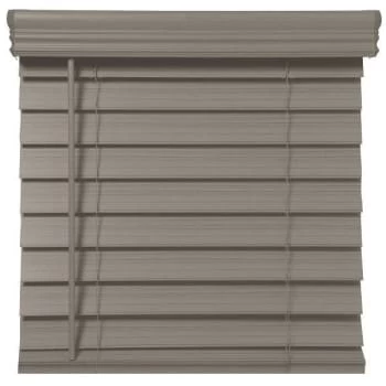 Champion® Trutouch® 48x48" Cordless 2.5" Faux Wood Blind Gray