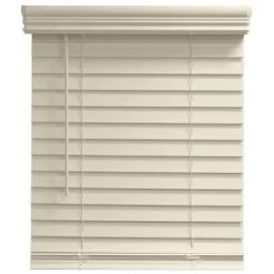 Champion® Trutouch® 71x60" Cordless 2" Faux Wood Blind Alabaster