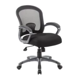 Boss Ergonomic Mesh Task Chair With 4 Padded Mesh Seat