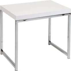 Office Star Products Wall Street White Melamine Table