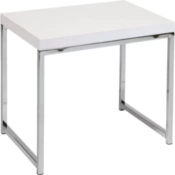 Office Star Products Wall Street White Melamine Table