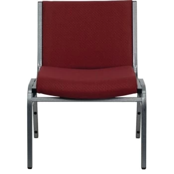 Flash Furniture 1000 Pounds Capacity Big And Tall Extra Wide Burgundy Fabric Stack Chair - Image 4