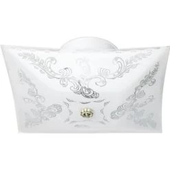 Satco® Sf77/126 2-Light Incandescent Flush Mount Light