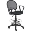 Boss Mesh Drafting Stool With Loop Arms