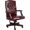Boss Oxblood Vinyl Executive Chair