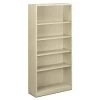 Hon® Brigade 5-Shelf Putty Steel Bookcase