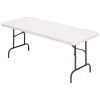 Realspace® Platinum Molded Plastic Top Folding Table 5'w