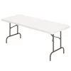 Realspace® Molded Plastic Top Folding Table 8' W